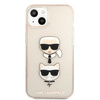 Karl Lagerfeld KLHCP13SKCTUGLGO iPhone 13 mini 5,4" złoty/gold hardcase Glitter Karl`s & Choupette