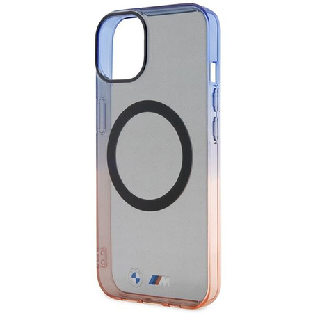 Etui BMW BMHMP14SHTGE na iPhone 14 - szare hardcase Gradient Bumper MagSafe