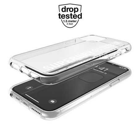 SuperDry Snap iPhone 11 Pro Max Clear Ca se biały/white 41580