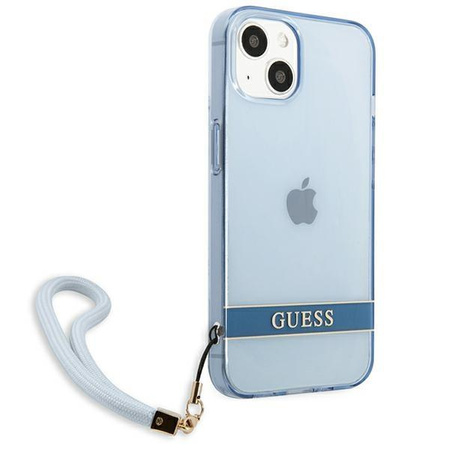 Guess GUHCP13MHTSGSB iPhone 13 6,1" niebieski/blue hardcase Translucent Stap