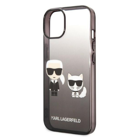 Karl Lagerfeld KLHCP14MTGKCK iPhone 14 Plus 6,7" hardcase czarny/black Gradient Ikonik Karl & Choupette