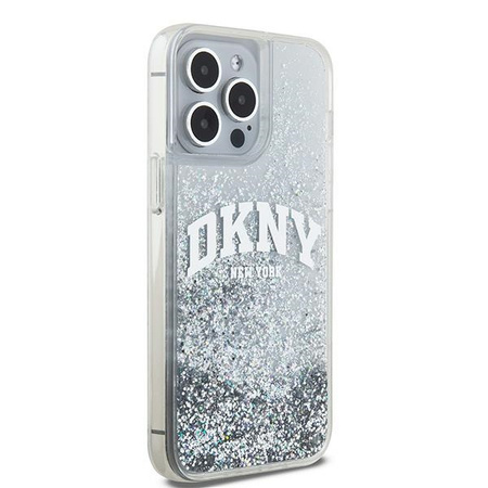 DKNY POKROWIEC HARDCASE LIQUID GLITTER DO IPHONE 15 PRO MAX Z LOGO WIELKIM