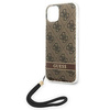 Guess GUOHCP14MH4STW iPhone 14 Plus 6,7" brązowy/brown hardcase 4G Print Strap