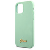 Guess GUHCP12MLSLMGGN iPhone 12/12 Pro 6,1" zielony/green hardcase Metal Logo Script