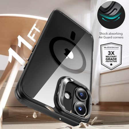 ESR ETUI CASE POKROWIEC HYBRYDOWY DO IPHONE 16 DO MAGSAFE KICKSTAND GLASS