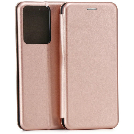 Etui Beline Book Magnetic do Realme 14T różowo-złoty