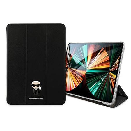 KARL LAGERFELD ETUI BOOK COVER DO IPAD 12.9 PRO 2021 SAFFIANO KARL ICONIC