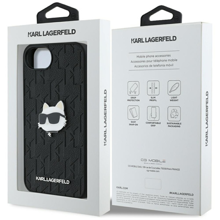 KARL LAGERFELD ETUI CASE MONOGRAM CHOUPETTE DO IPHONE 16E ELEGANCKA OCHRONA
