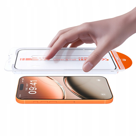 MCDODO SZKŁO HARTOWANE AUTOFIT MOCNA SZYBKA DO ETUI DO APPLE IPHONE 17 PRO