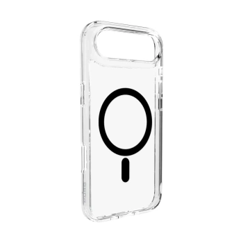 Etui Puro Lite Mag TPU+PC kompatybilne z MagSafe na iPhone 17 Air - przezroczyste z czarnym pierścieniem