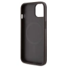 Etui Guess 4G Printed Stripes MagSafe na iPhone 15 / 14 / 13 - brązowe