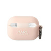 Etui Karl Lagerfeld KLAP2RUNIKP na AirPods Pro 2 cover - różowe Silicone Karl Head 3D