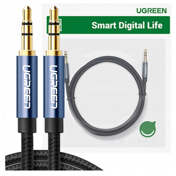 UGREEN KABEL AUDIO MINI JACK 3,5MM AV122 AUX DO GŁOŚNIKÓW SŁUCHAWEK 1M