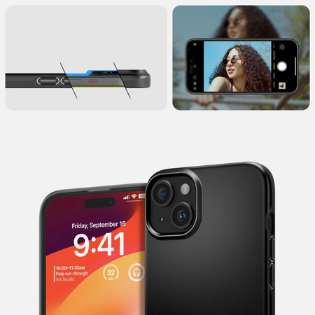 SPIGEN THIN FIT IPHONE 15 BLACK