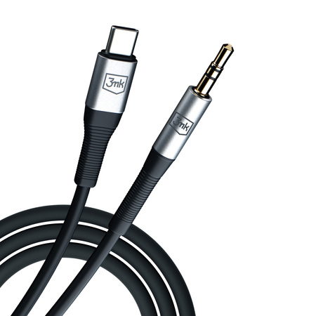 3MK KABEL AUX USB-C JACK 3,5 MM DO TELEFONU IPHONE 12 13 14 15 PRO AUDIO