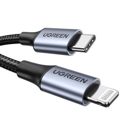 UGREEN KABEL USB-C DO LIGHTNING IPHONE 11 12 13 14 1M MFi SZYBKA TRANSMISJA