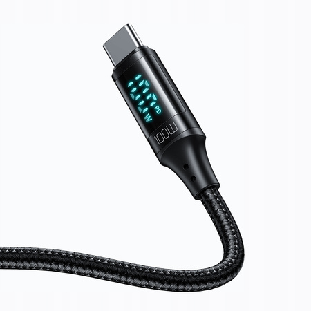 MCDODO KABEL Z WYŚWIETLACZEM USB-C SZYBKIE ŁADOWANIE USB TYP C 5A 100W 1M