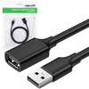 Ugreen kabel przewód przejściówka USB (żeński) - USB (męski) 2m czarny (10316)