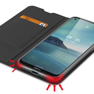 DUX DUCIS Skin Pro kabura etui pokrowiec z klapką Nokia 3.4 czarny