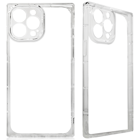 Square Clear Case etui do iPhone 13 Pro Max żelowy pokrowiec przezroczysty