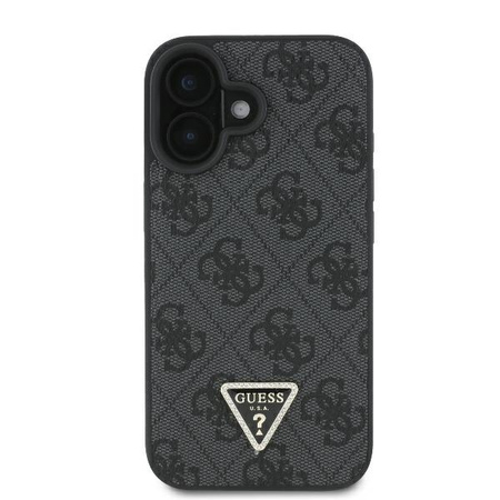 Guess GUHCP16SP4TDSCPK iPhone 166.1 czarny/black hardcase Leather Metal Logo Strass Crossbody