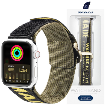 Dux Ducis Strap (Outdoor  Version) pasek Apple Watch Ultra, SE, 8, 7, 6, 5, 4, 3, 2, 1 (49, 45, 44, 42  mm) nylonowa opaska bransoleta żółta