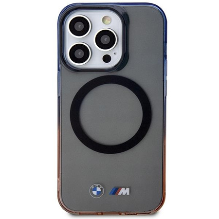 Etui BMW BMHMP14XHTGE na iPhone 14 Pro Max 6.7" - szare hardcase Gradient Bumper MagSafe