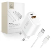 TECH-PROTECT ŁADOWARKA SIECIOWA PD 20W QC3.0 DO USB-C LIGHTNING KABEL