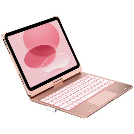 Etui Typecase Flexbook Touch z klawiaturą do iPad 11" (A16) 2025 / iPad 10.9" 2022 różany
