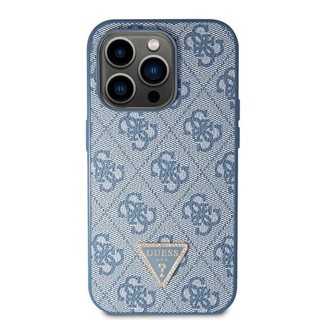 Guess GUHCP14XP4TDSCPB iPhone 14 Pro Max 6.7" niebieski/blue hardcase Crossbody 4G Metal Logo