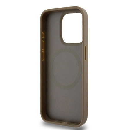 DKNY ETUI HARDCASE LEATHER PATTERN DO IPHONE 15 PRO MAX 6.7 DO MAGSAFE LOGO