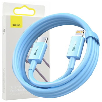 Kabel USB-C - Lightning 20W PD 1m Baseus Superior Series - niebieski