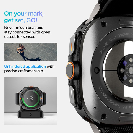SPIGEN PASEK DO ZEGARKA FIT LITE DO SAMSUNG GALAXY WATCH ULTRA 47 MM TRWAŁY