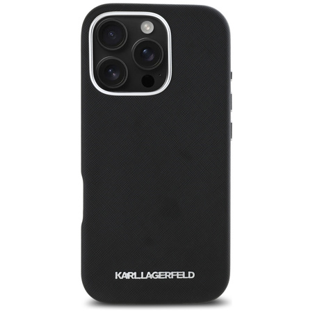 KARL LAGERFELD ETUI SAFFIANO DO IPHONE 16 PRO MAX Z METALOWYM LOGO