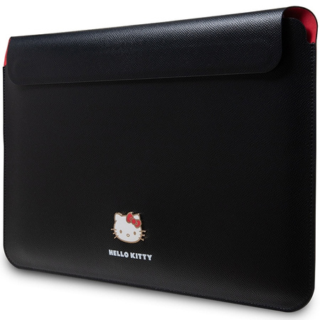 Hello Kitty Sleeve HKCS14PGHDLMK 14czarny/black PU Metal Logo