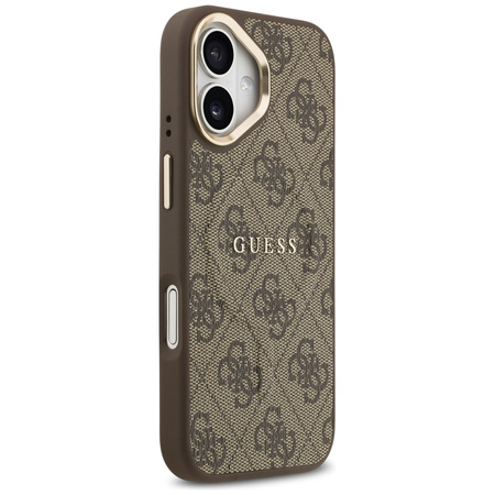 Etui Guess 4G PU Classic Logo MagSafe do iPhone 17 brązowy