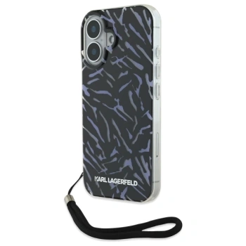 KARL LAGERFELD KLHCP16MHZBPKCCU ETUI DO IPHONE 16 PLUS 6.7 ZEBRA WITH CORD