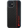 Etui Audi Carbon Fiber Stripe na iPhone 11 / Xr - czarne AUS-TPUPCIP11-R8/D1-BK