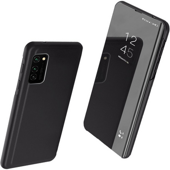 Clear View Case futerał etui z klapką Samsung Galaxy A72 4G czarny