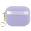 Etui Guess GUAP2LSCHSU na AirPods Pro 2 cover purpurowy/purple Silicone Charm Heart Collection