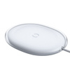 Baseus Jelly bezprzewodowa ładowarka Qi 15 W do telefonu słuchawek + kabel USB - USB Typ C biały (WXGD-02)