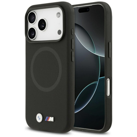 Etui BMW M FW Metal Logo MagSafe do iPhone 17 Pro czarny