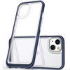 Clear 3in1 etui iPhone 14 silikonowy pokrowiec z ramką niebieskie