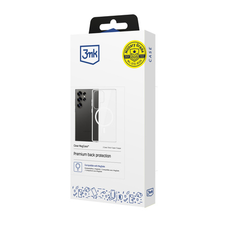 3MK CLEAR MAGCASE POKROWIEC TPU DO SAMSUNG GALAXY S25 ULTRA ANTYPOŚLIZGOWY