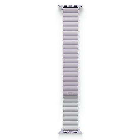 UNIQ pasek Revix Apple Watch Series 4/5/6/7/8/SE/SE2 38/40/41mm. Reversible Magnetic lilak-biały/lilac-white