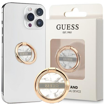 Guess Ring stand GURSHCHMAG biały/white Marble