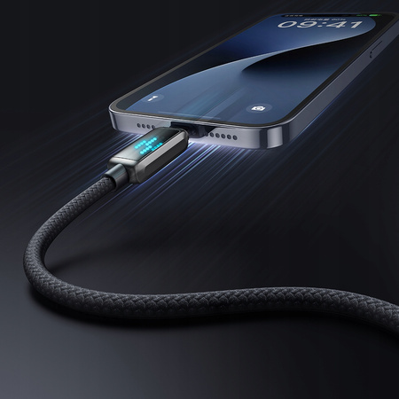 MCDODO ŁADOWARKA KABEL USB-C LIGHTNING SZYBKIEGO ŁADOWANIA DO IPHONE 1M LED
