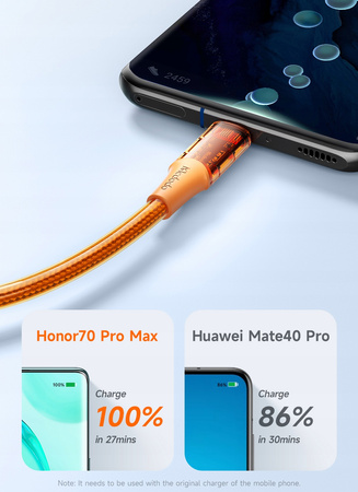 MCDODO KABEL USB-C SZYBKIE ŁADOWANIE DO SAMSUNG XIAOMI USB TYP C 6A 100W 2M