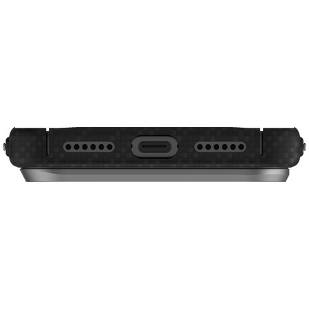 Etui UNIQ Keva EDGE do iPhone 17 Pro Max Magclick Charging czarny