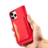 HURTEL MAGNETYCZNE ETUI POKROWIEC DO IPHONE 12 PRO MAX NA KARTY Z PODSTAWKĄ